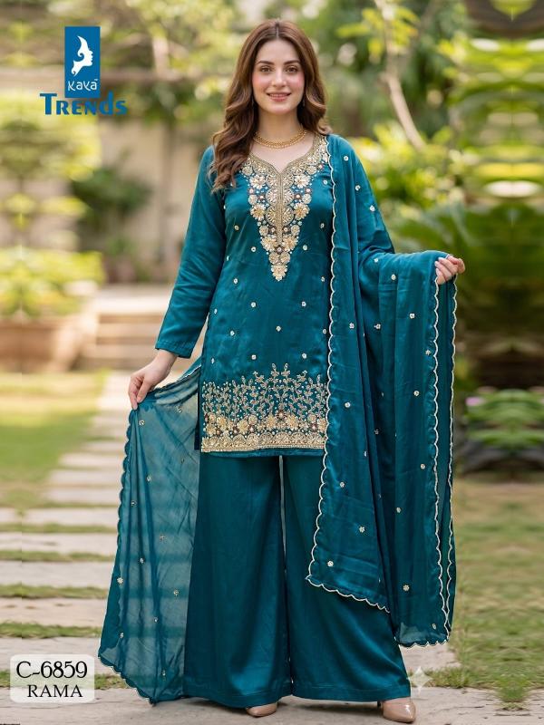 Kaya d.no. 6859 silk kurtis wholesaler